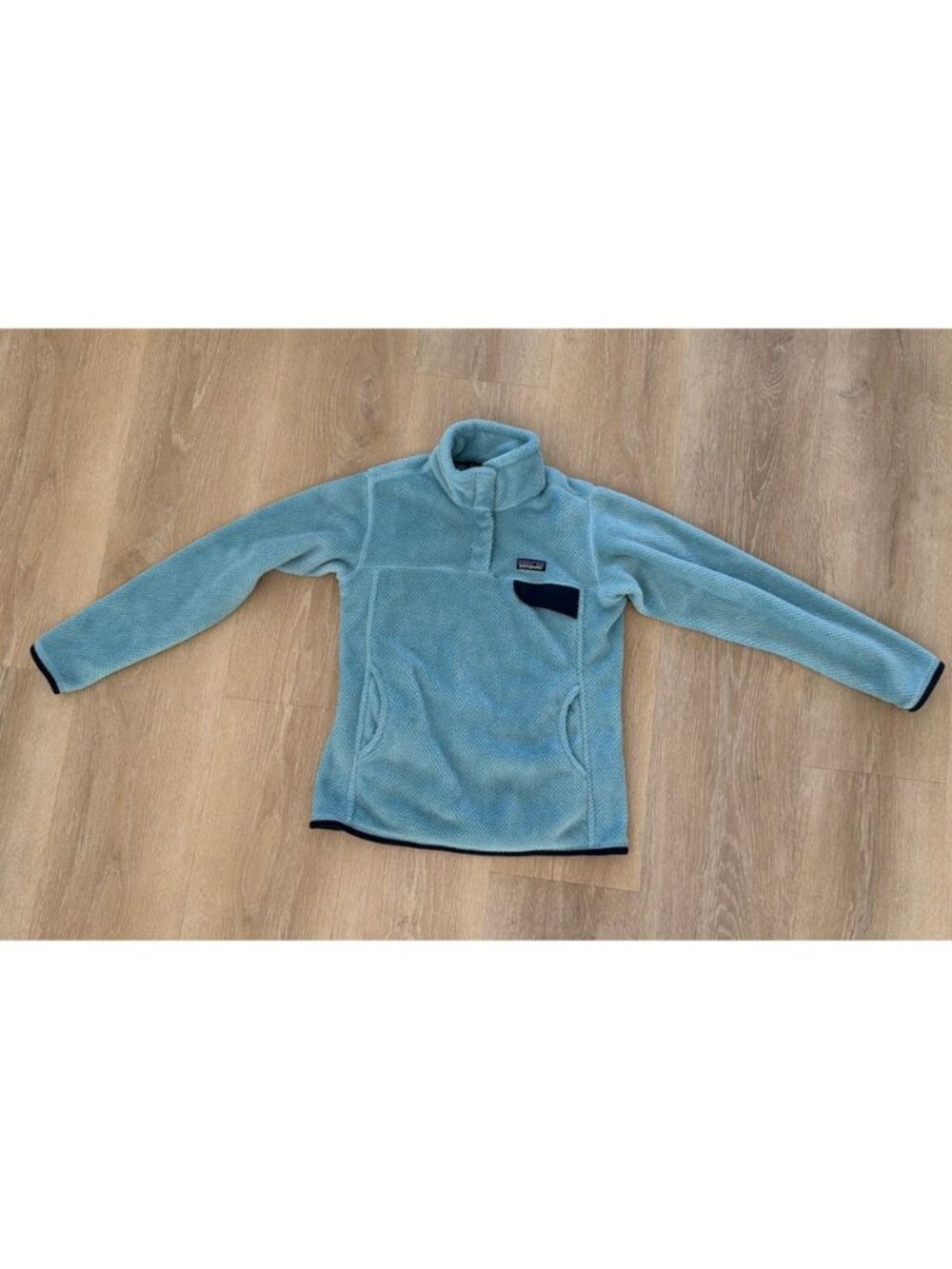 Patagonia Re-Tool Snap-T Fleece Pullover Blue Girls Youth Size M
